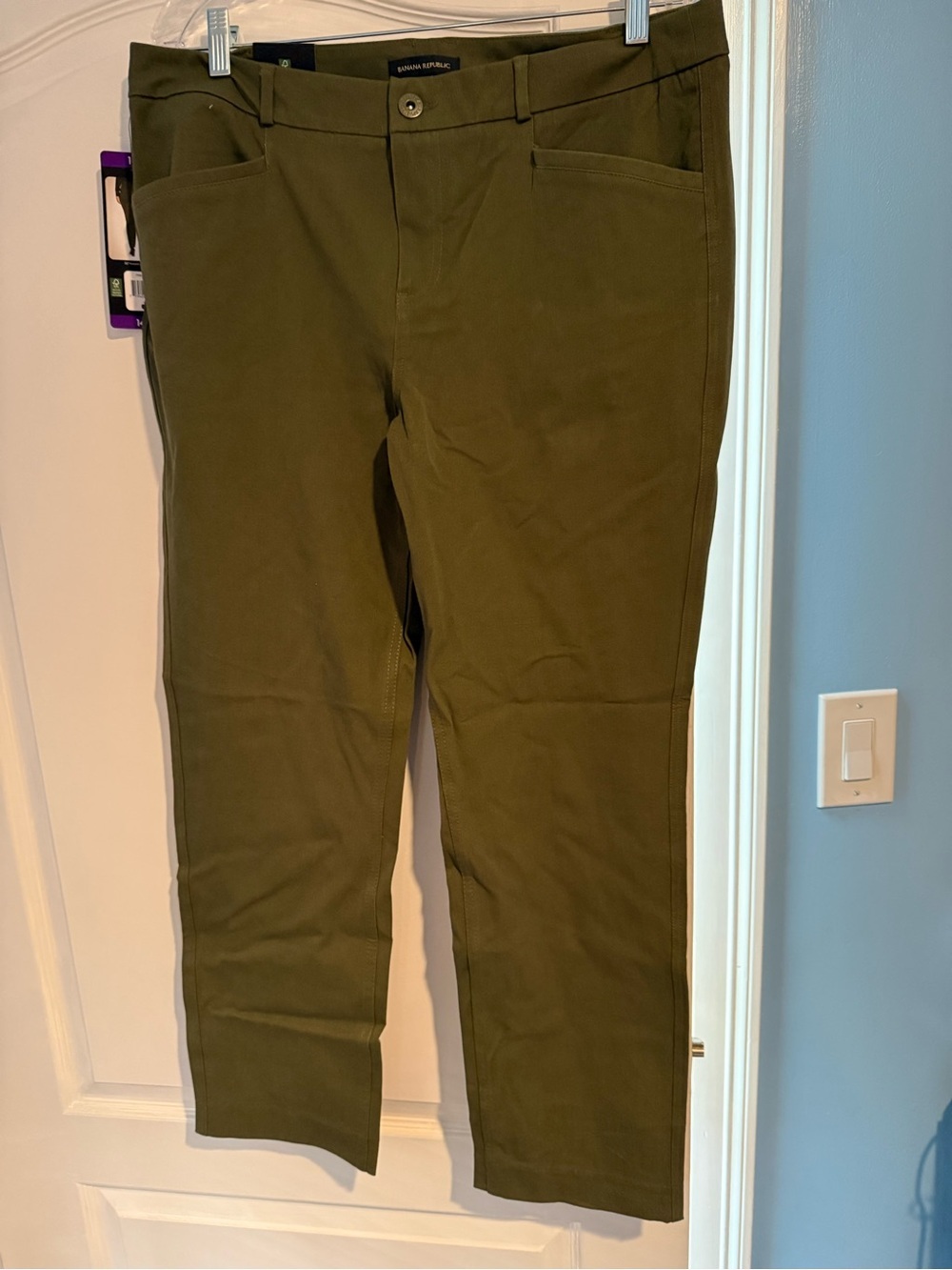 Banana Republic Olive Green Pants Size 14 NWT